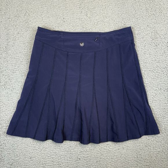 Athleta Women’s Skort Blue Wear About Pleated Pull On Athletic Sz 6 Style 964574 - Picture 8 of 11